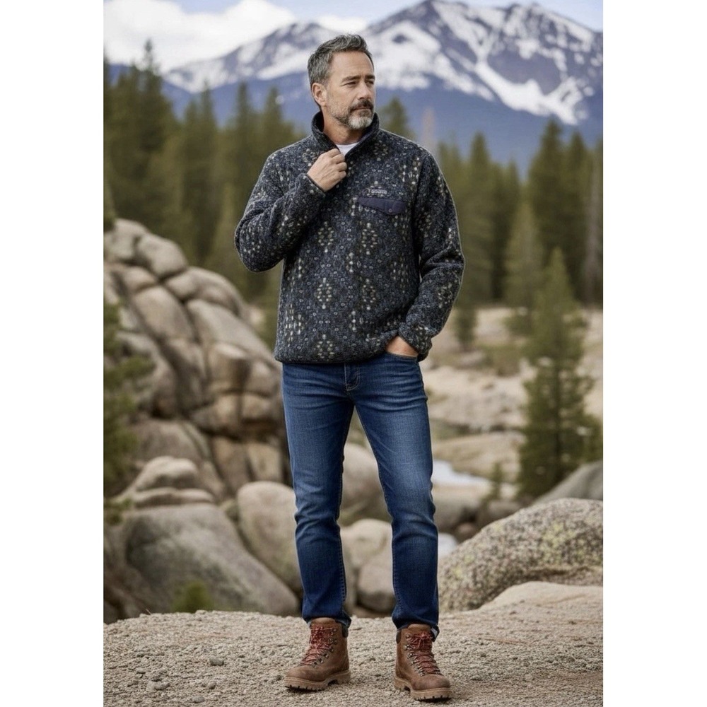 Patagonia Dark Gray Patterned Ski Jacket